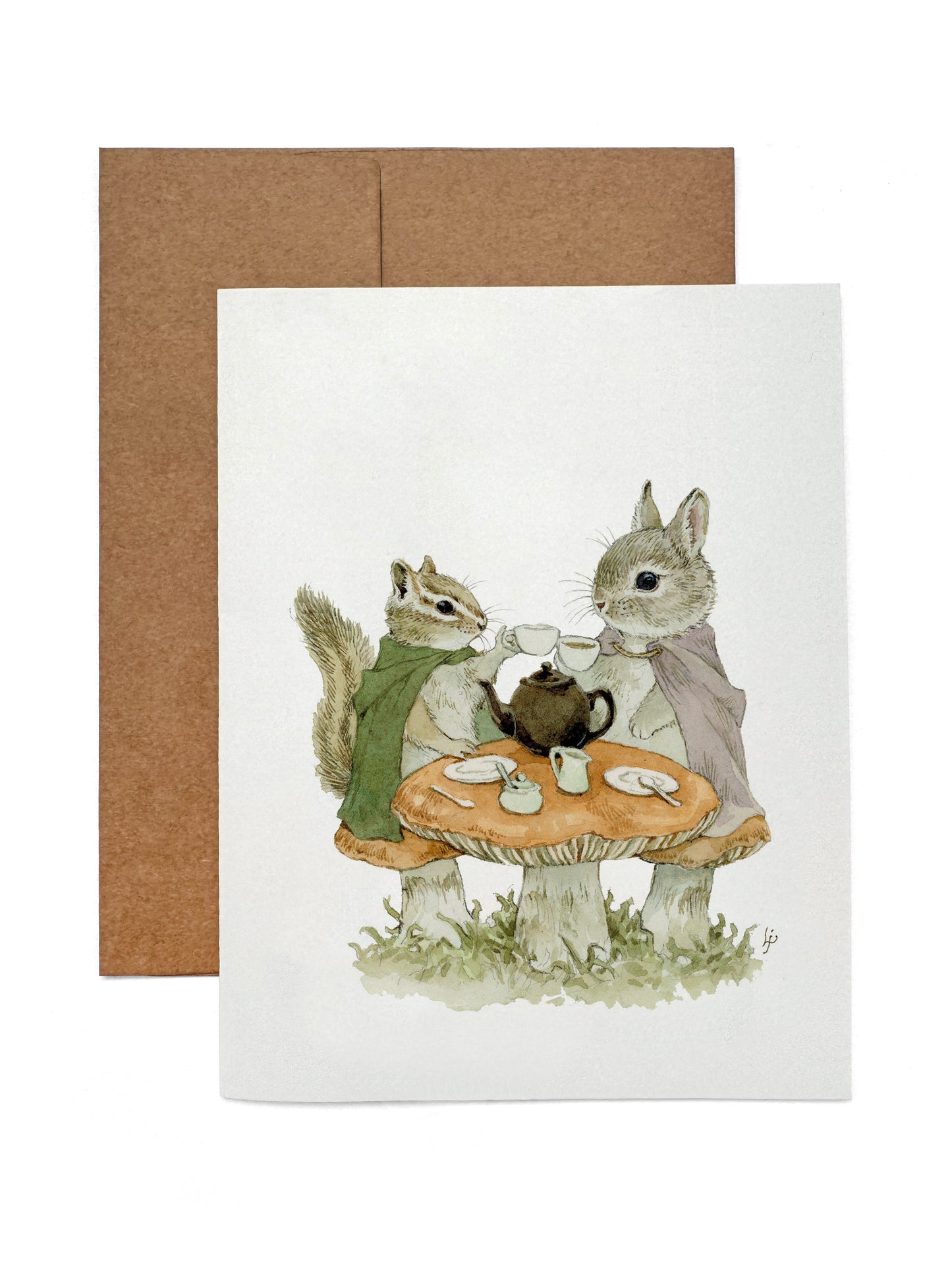 Lily Seika Jones - Toasts on Toadstools Greeting Card