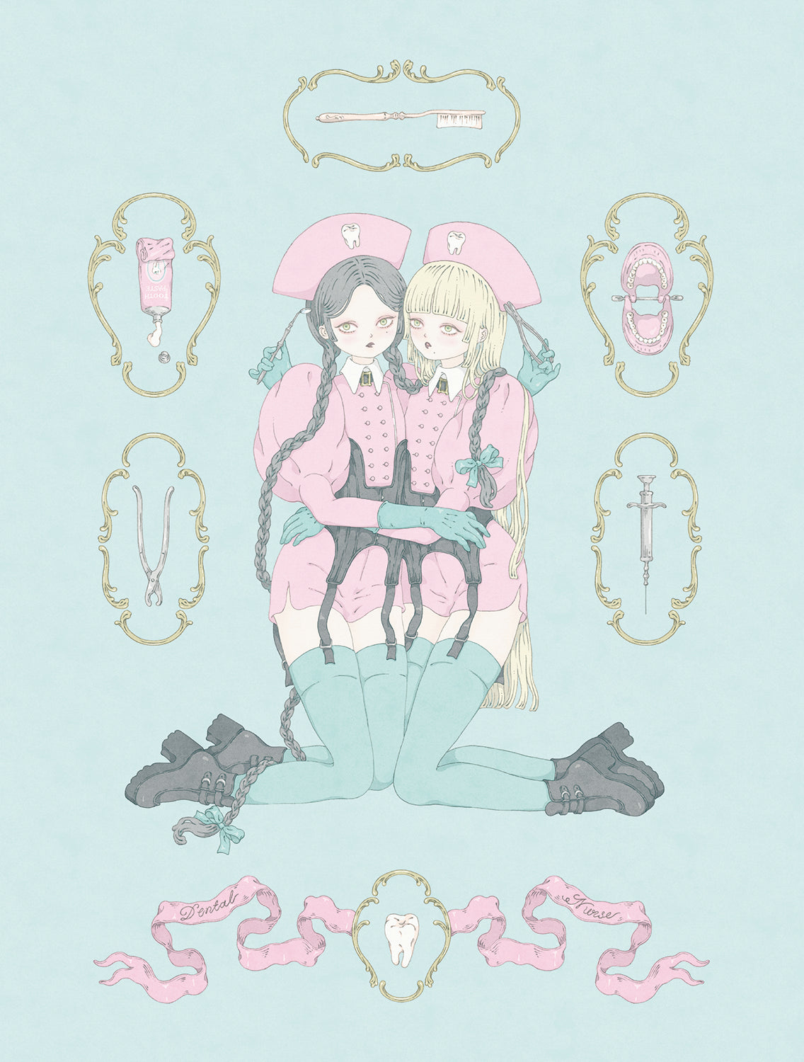 今井キラ - 歯科看護師(額入り)プリント