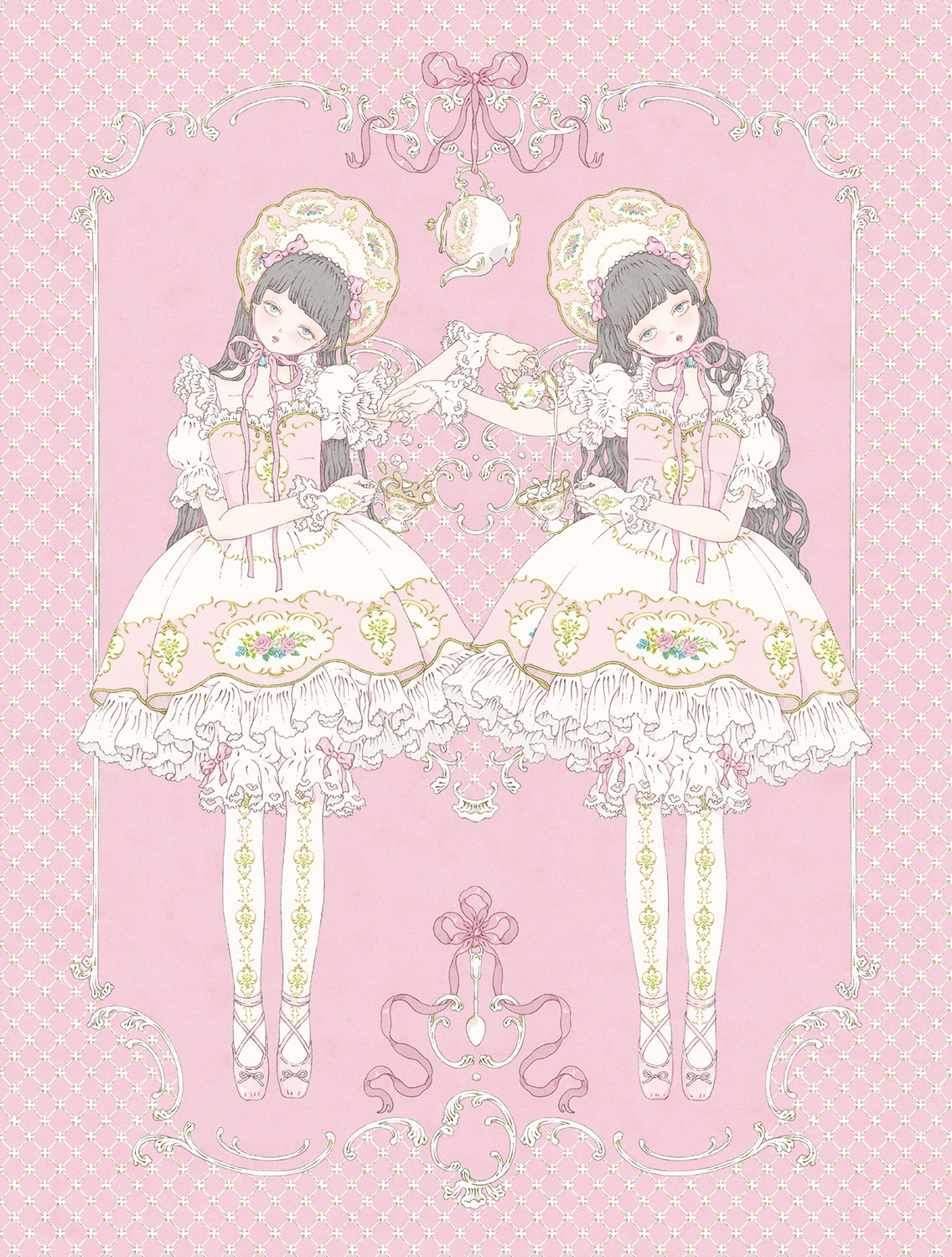 今井キラ - 二人でお茶を(額入り)プリント