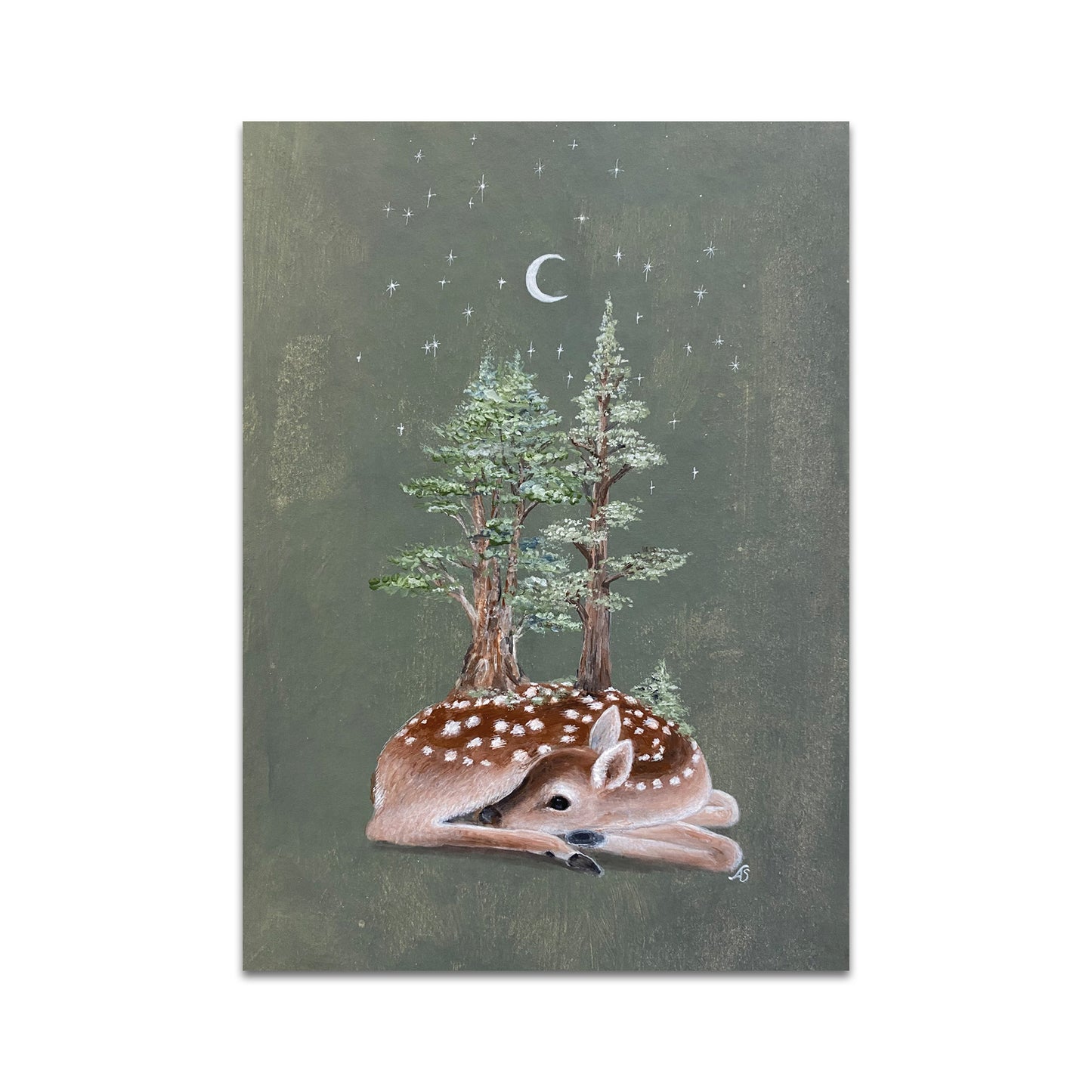 P10 - Meadow & Fawn Postcard 1