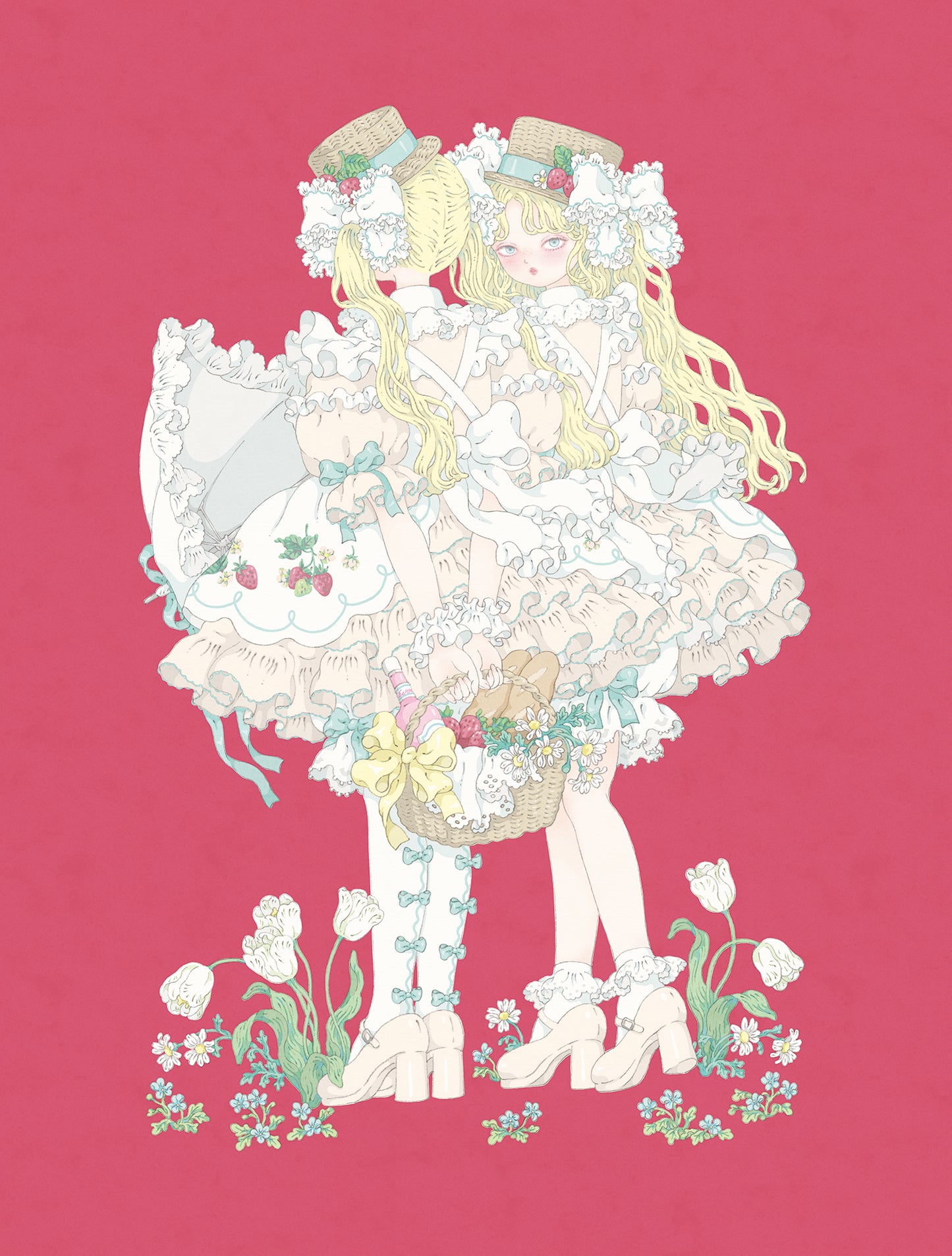 Kira Imai - Picnic (Framed) Print