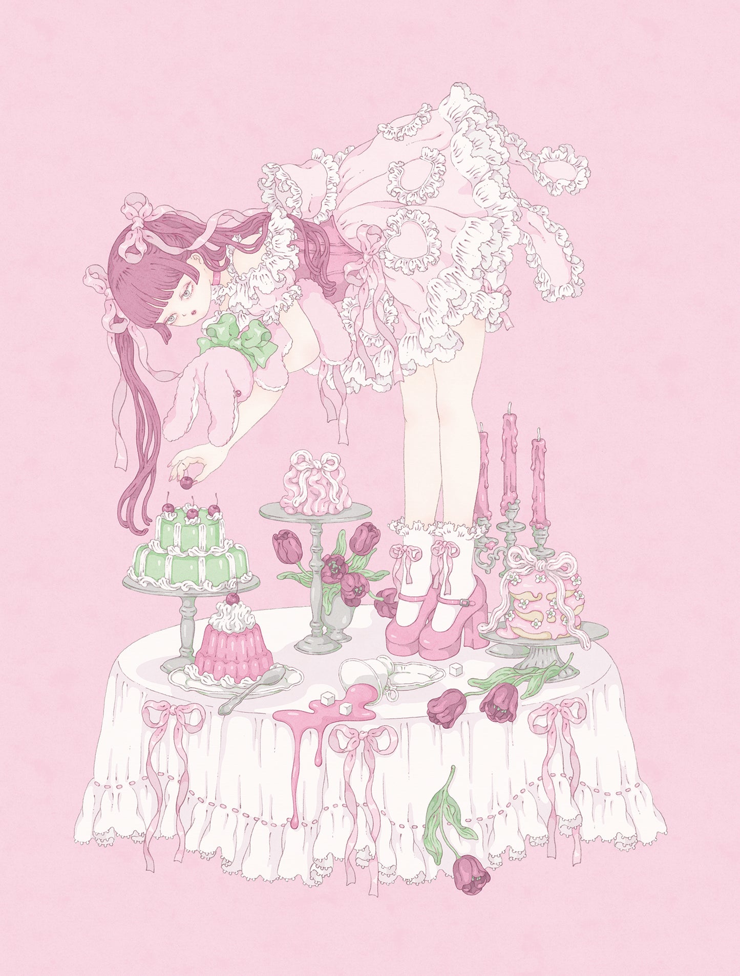 Kira Imai - Pink (Framed) Print