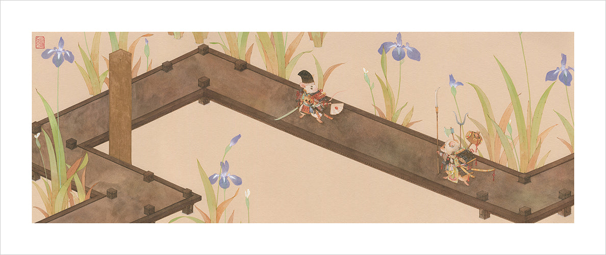 アルフレッド・リュー - 弁慶と義経の対決 プリント(限定版)