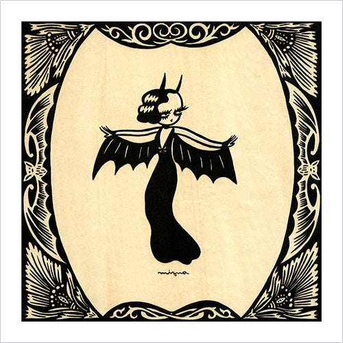 Mizna Wada - Modern Bat Lady Print