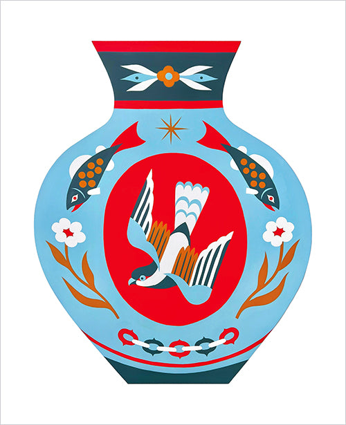 Stevie Shao - Osprey Vase Print