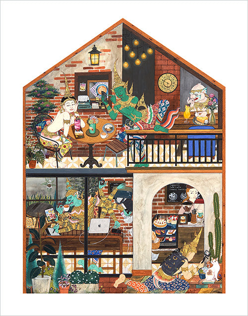 Subannakrit Krikum - RAMA Café Print