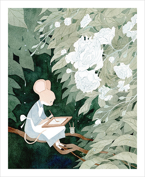 ヴァネッサ・ギリングス - 雨の日の絵画プリント