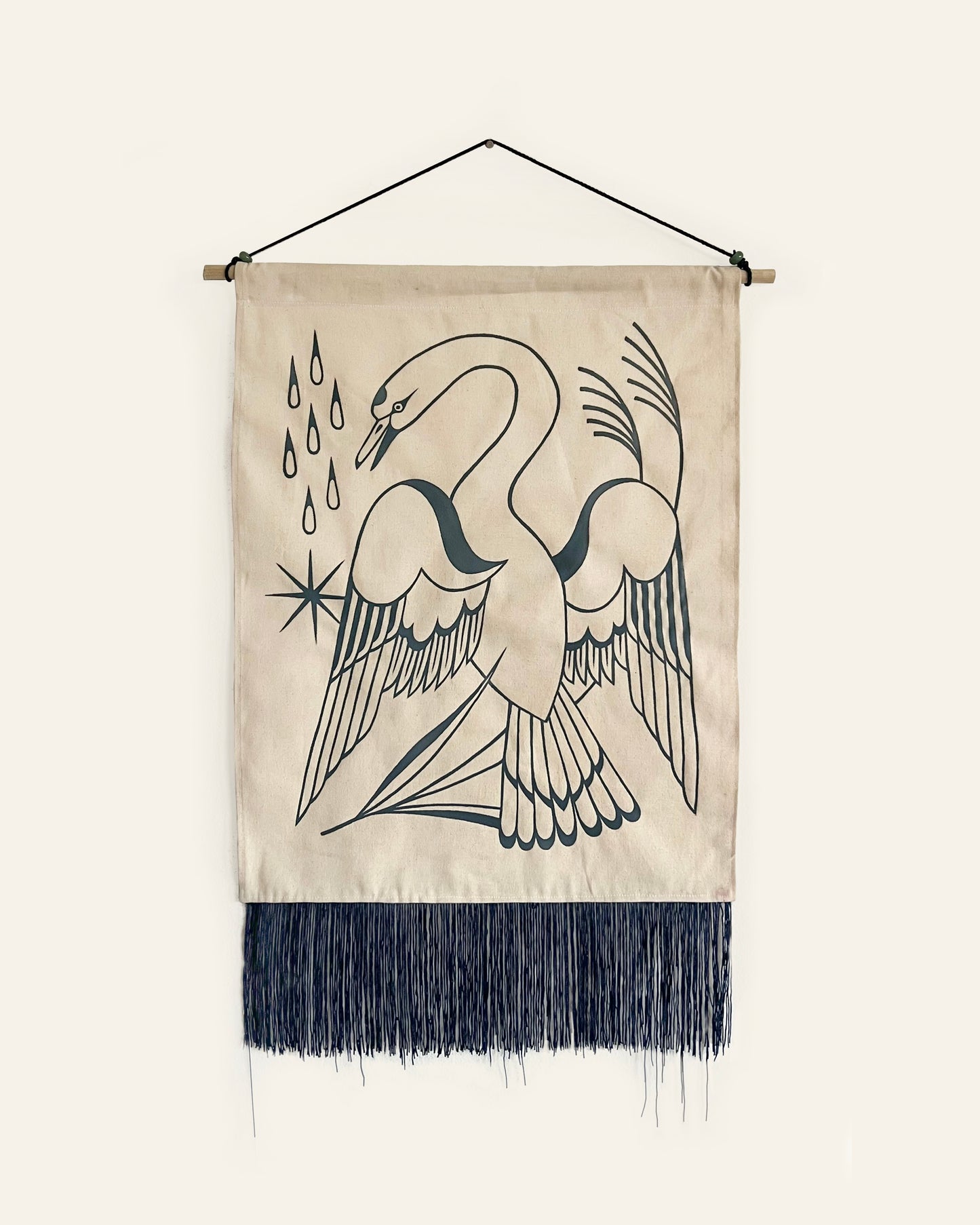 Stevie Shao - Swan with Star grain as Rain Starts to Fall