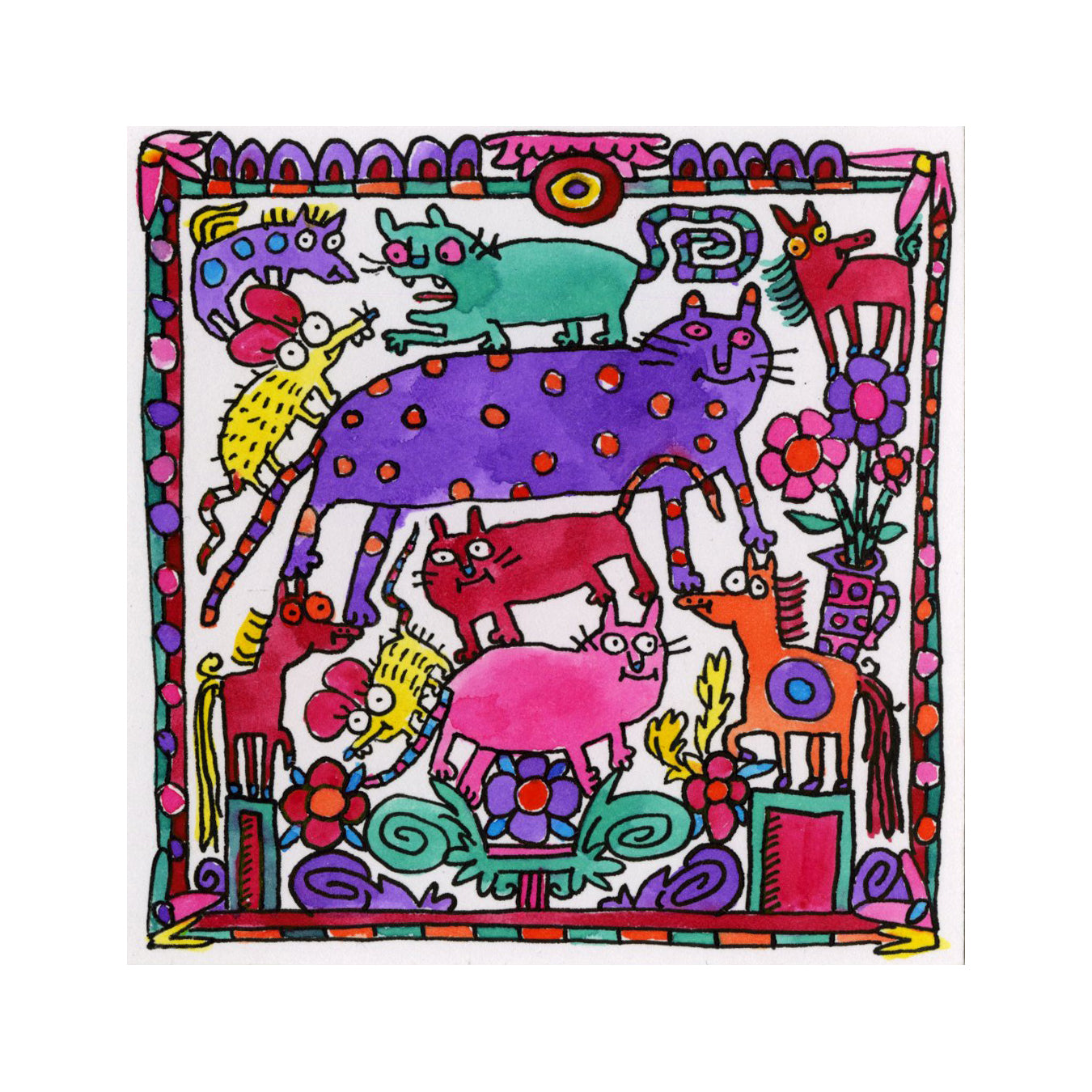 gentle thrills - Purple Puss