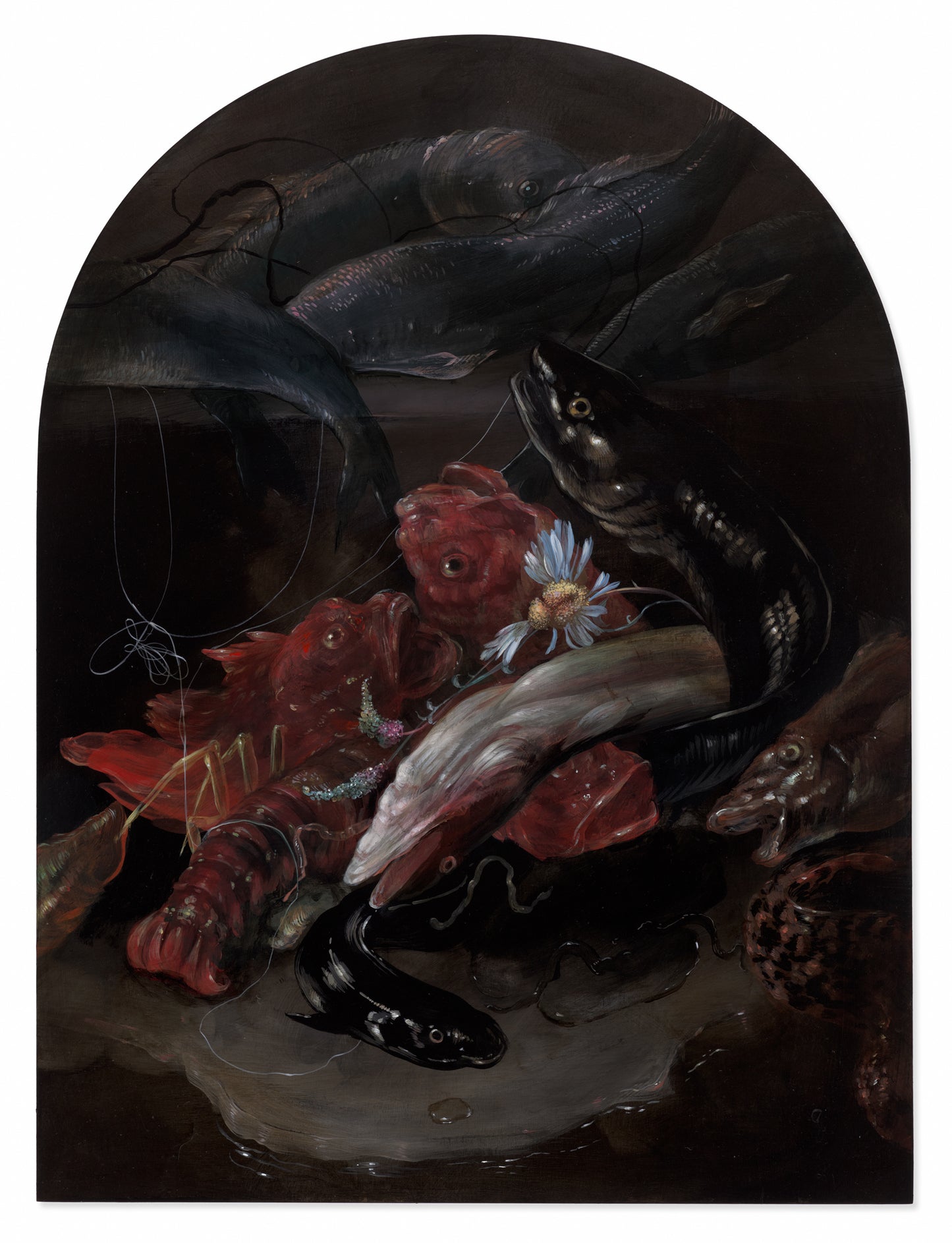 Nicole Duennebier - Alcove Diptych with Scintillating Fish 2