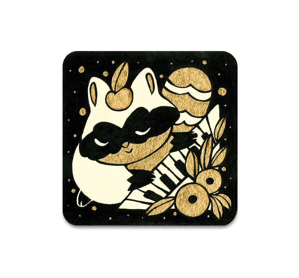 S3 Cleonique Hilsaca - Raccoon Coaster