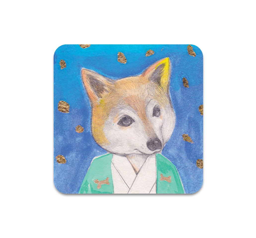 S3 Helice Wen - Samurai on Bisuito #1 Coaster