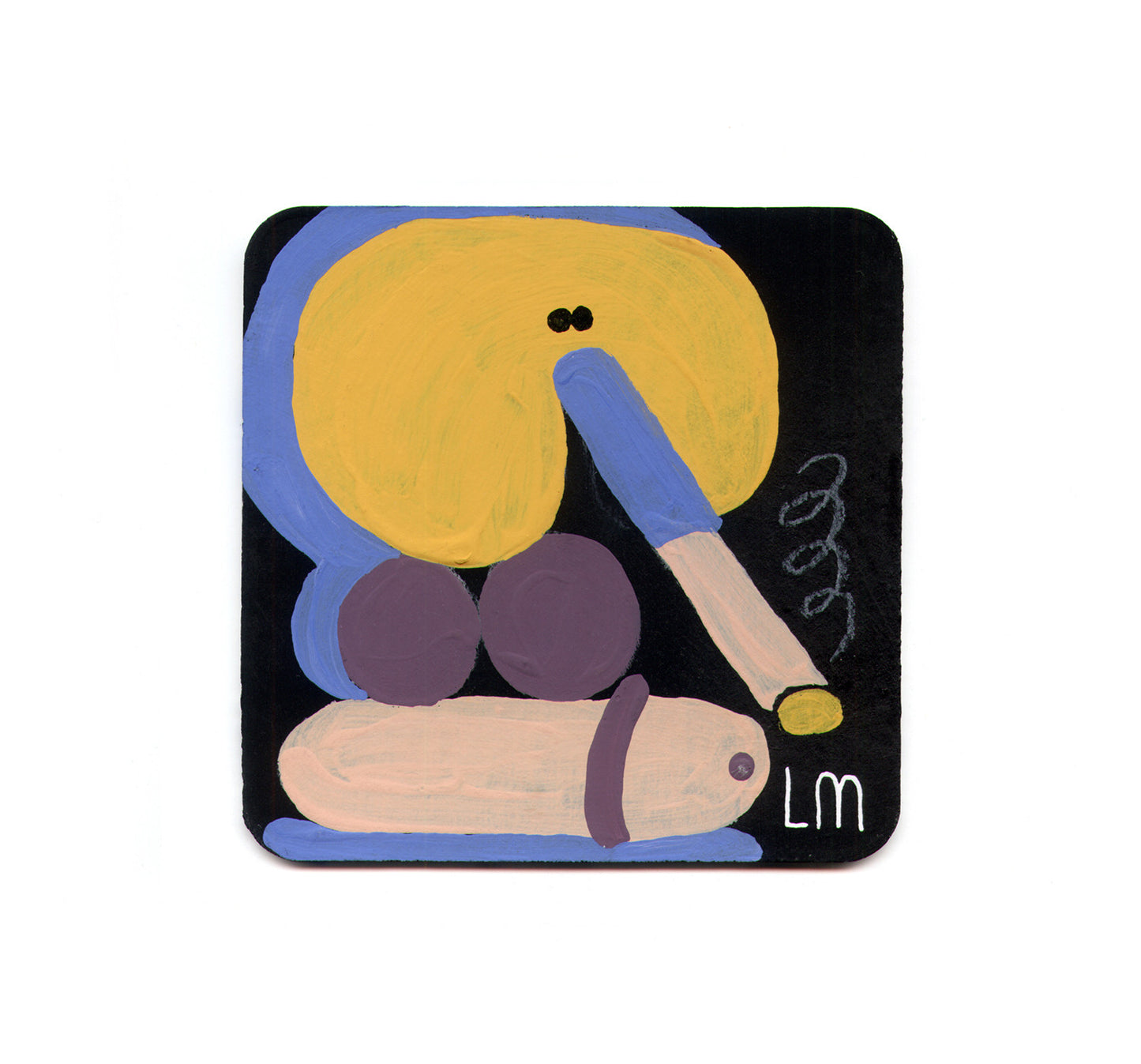 S1 Llew Mejia - Post Coital Smoke Coaster