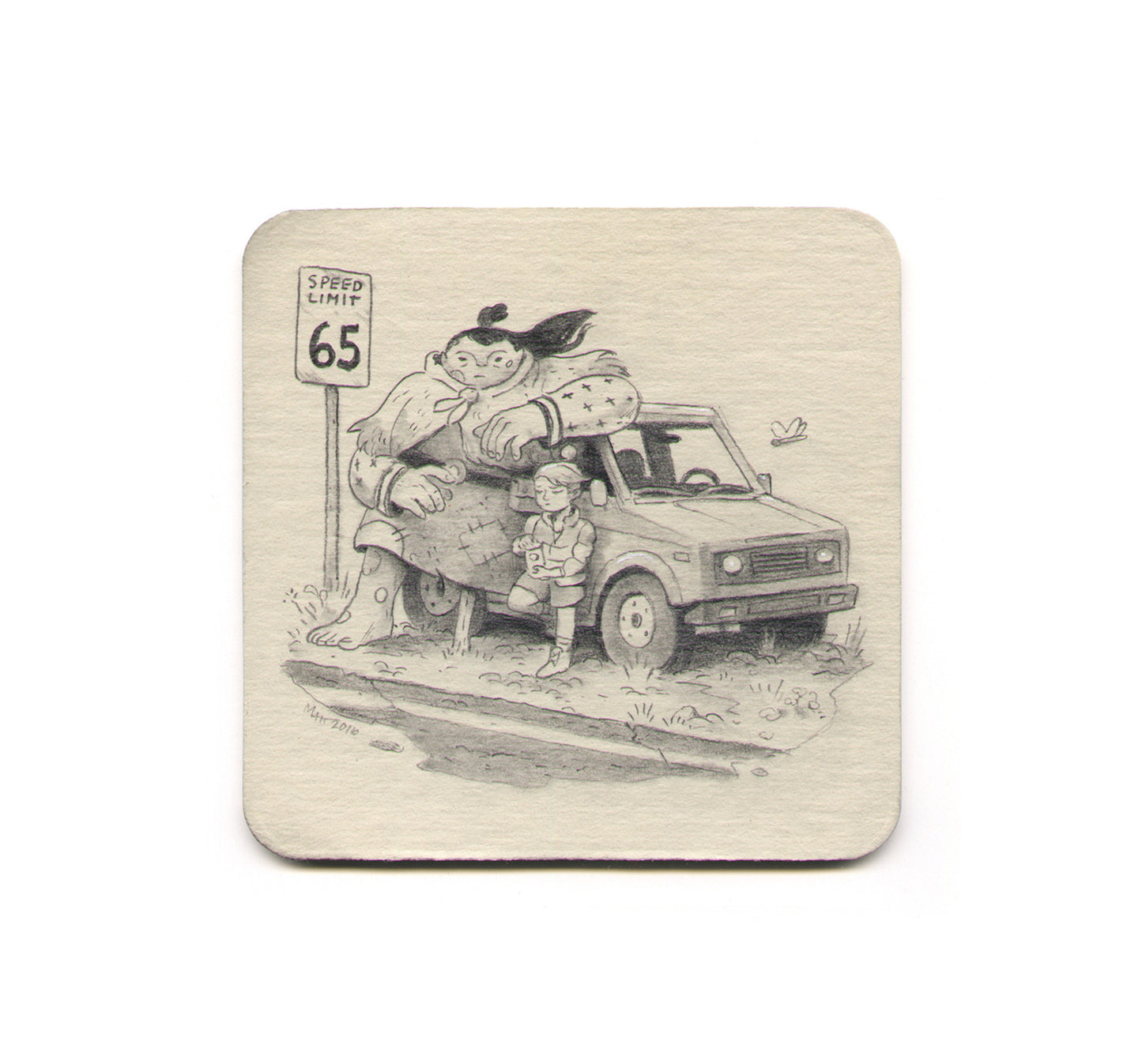 S1 Matt Rockefeller - Dragonfly Holiday Coaster