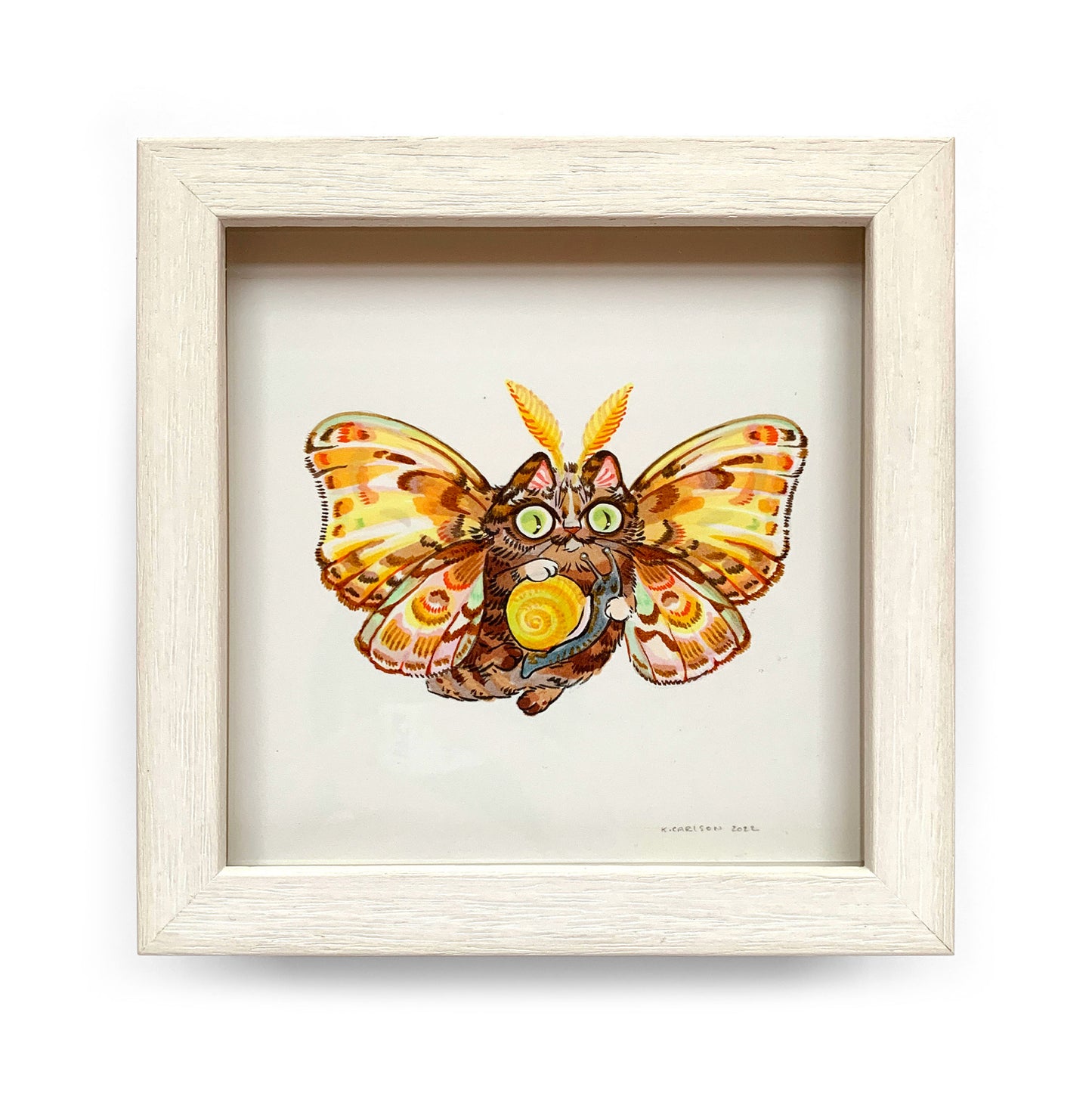 Paper Puffin - Moth with Snail