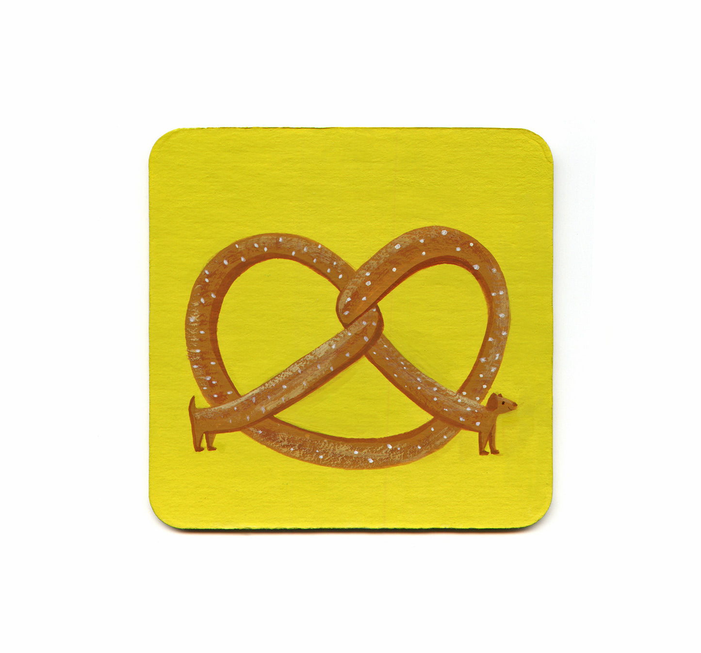 S1 Nellie Le - Bavarian Pretzel Dog Coaster