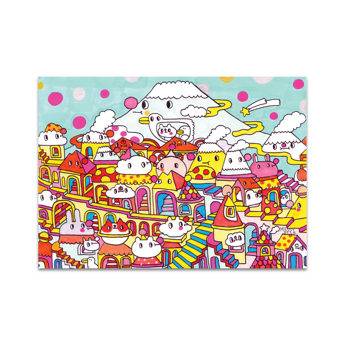 P5 Messy Desk - 3 Postcard