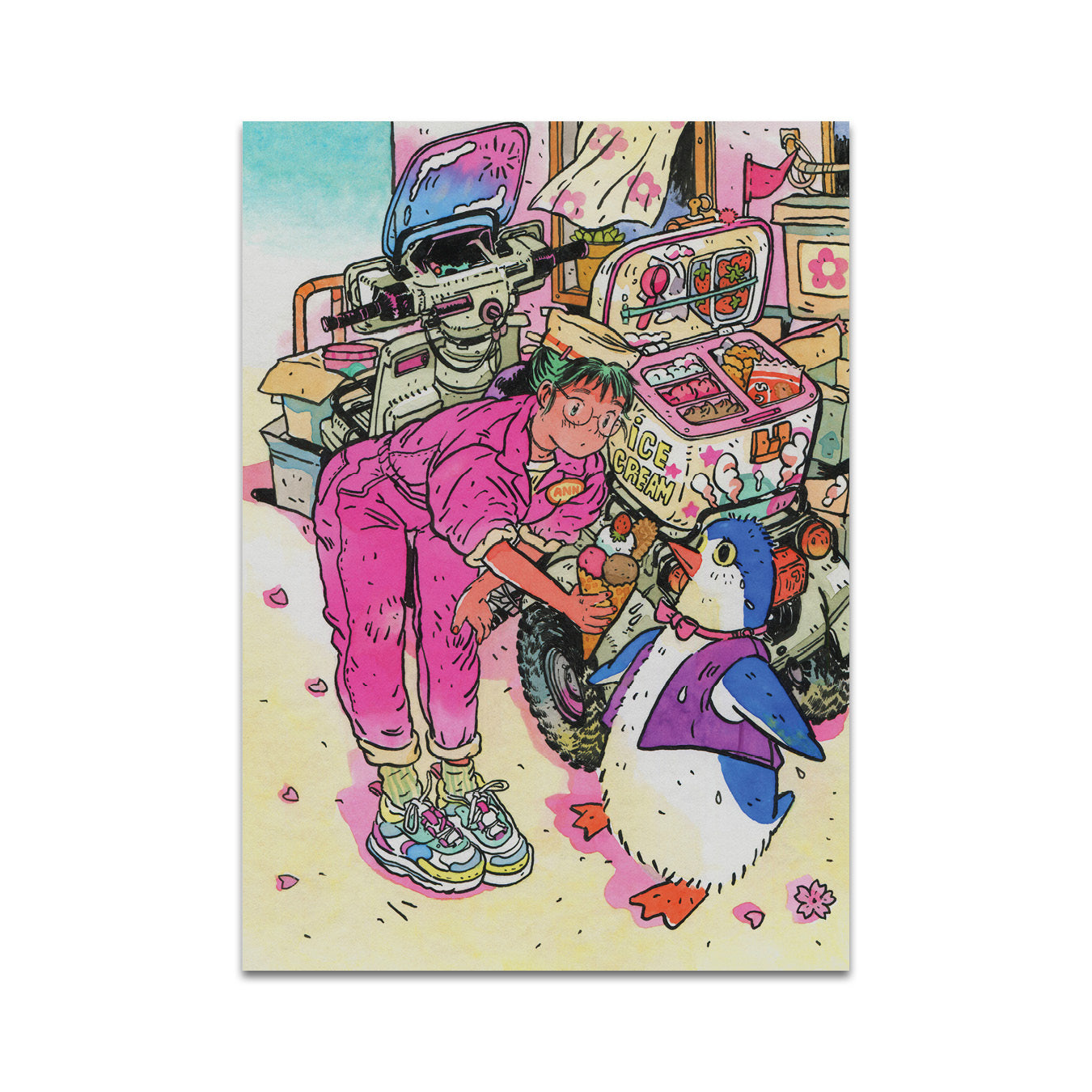 P7 - アジモヴァ・アナスタシア ポストカード 1