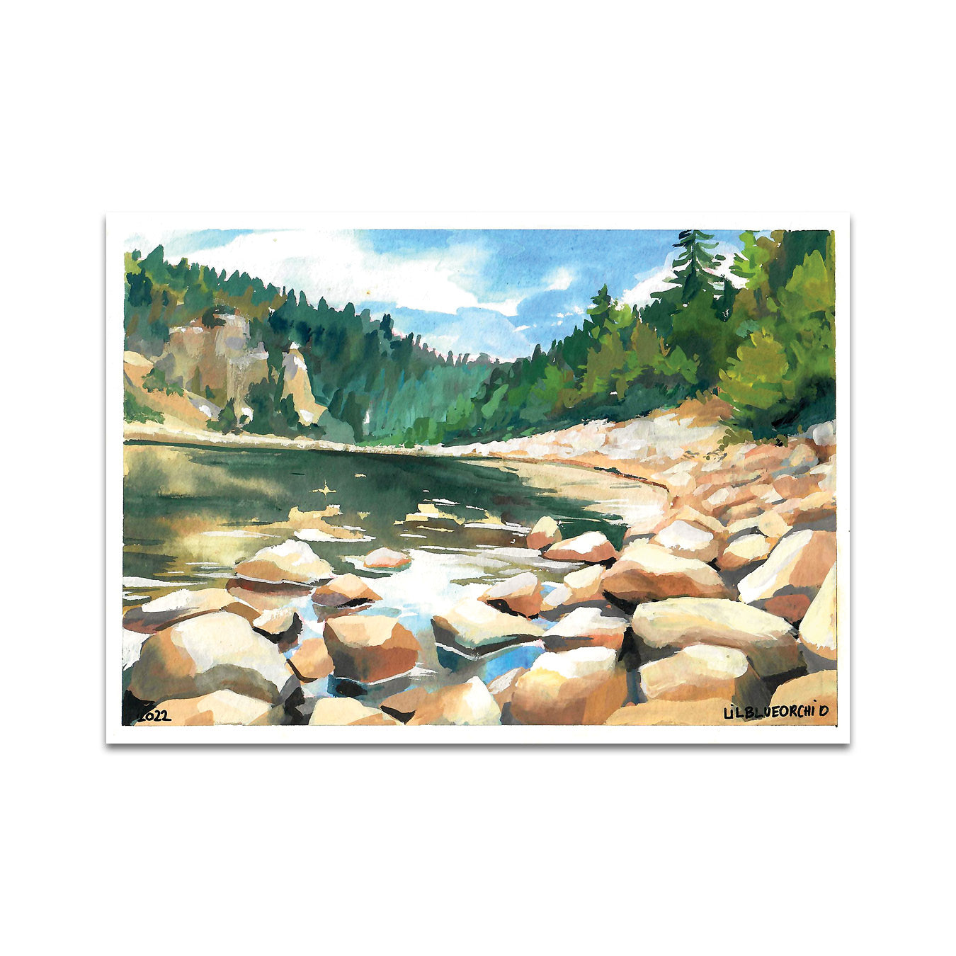 P7 - Lilblueorchid Postcard 2