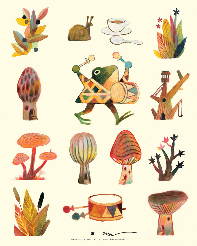Matthew Forsythe - Pokko Sticker Sheet