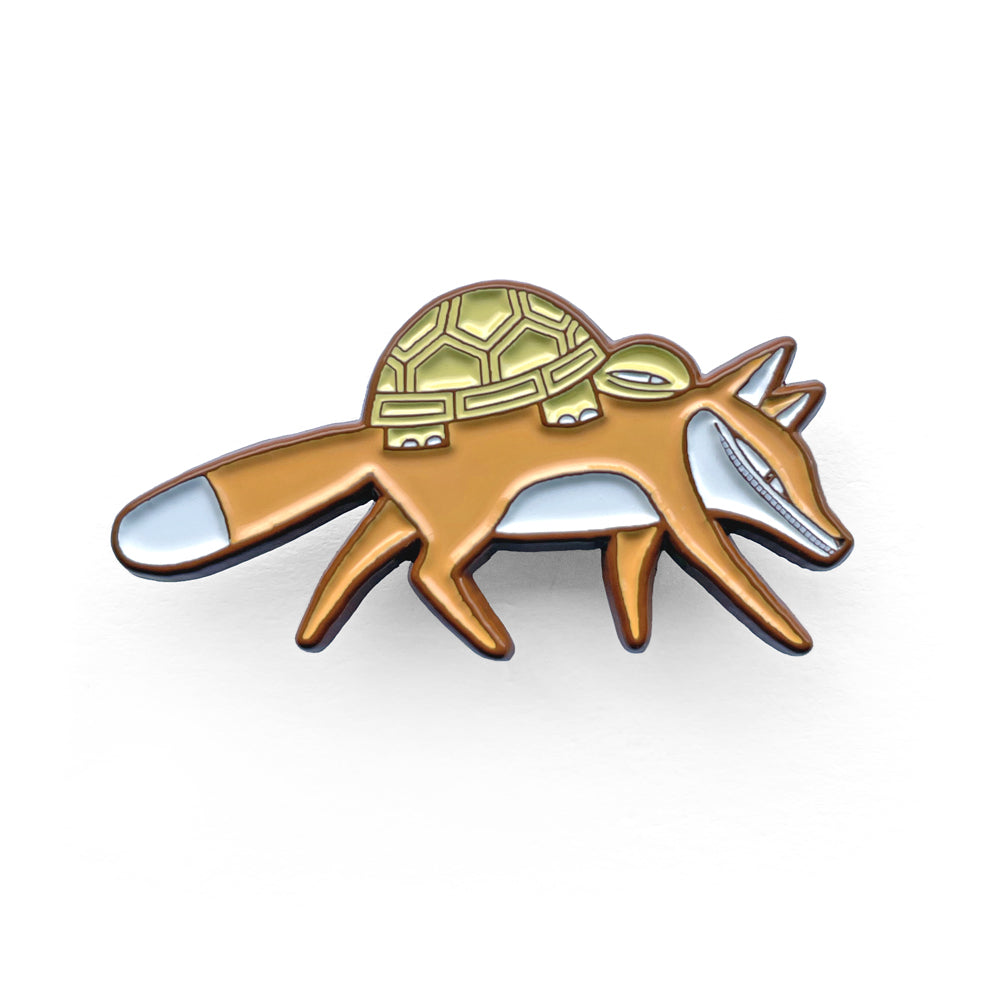 Kim Slate - Fox and Turtle Pin