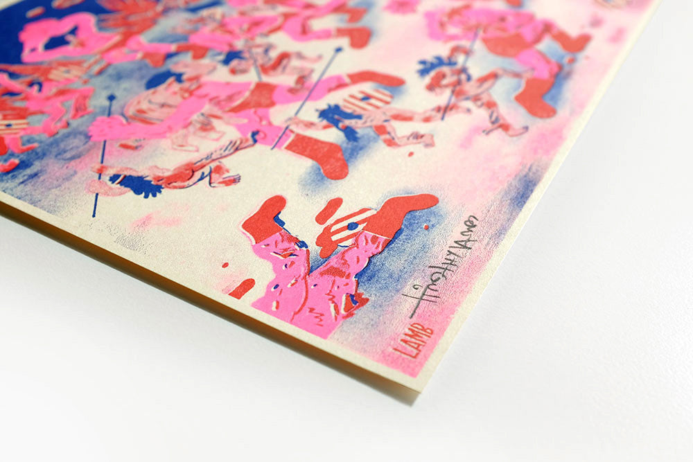 Timothy Lamb - The Amazon War Risograph