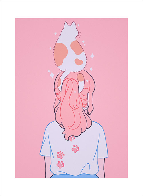 Meyoco - Cat Hair Tie Print