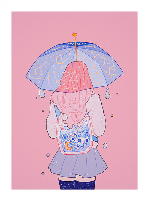 Meyoco - Star Umbrella Print