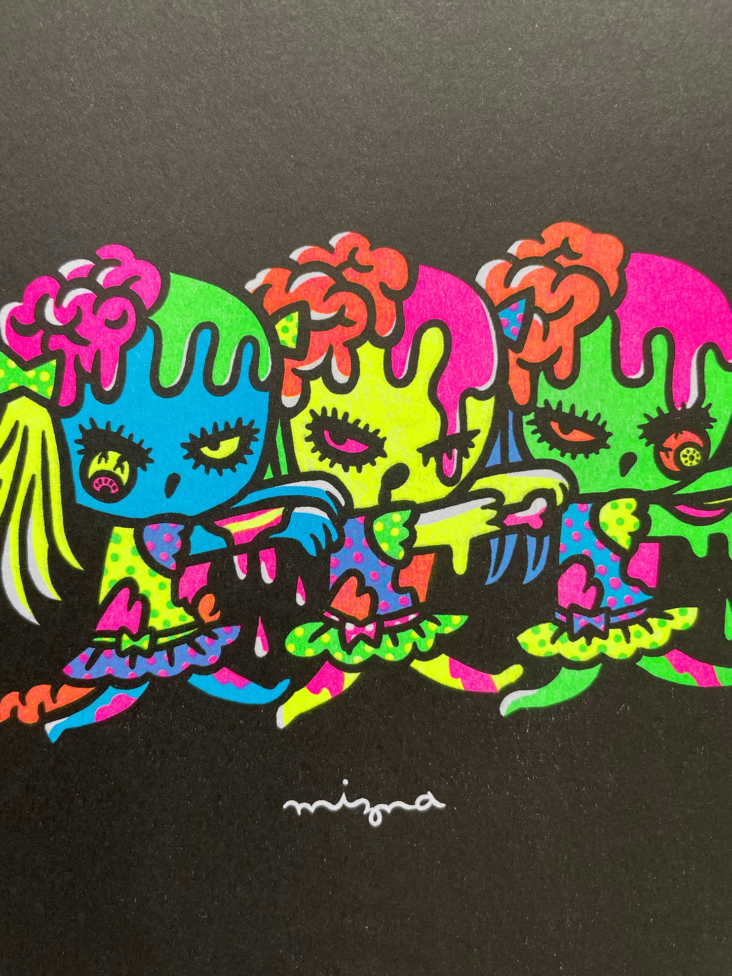Mizna Wada - Zombies Risograph