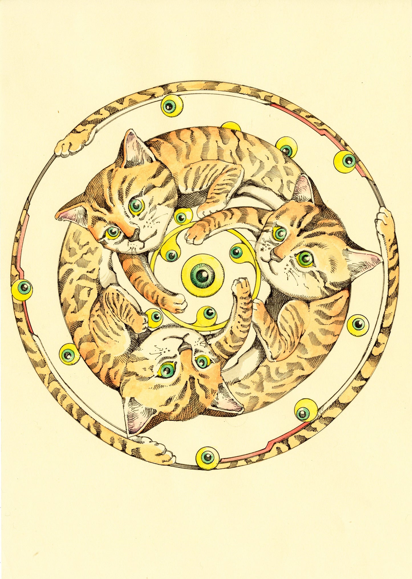 駕籠真太郎 - 三匹の猫