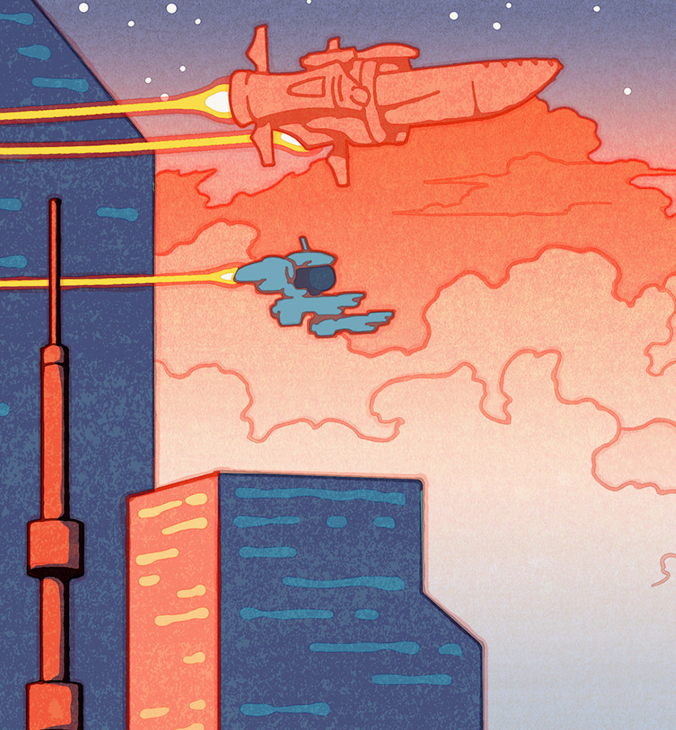 Jed Henry - Space Cowboy Print