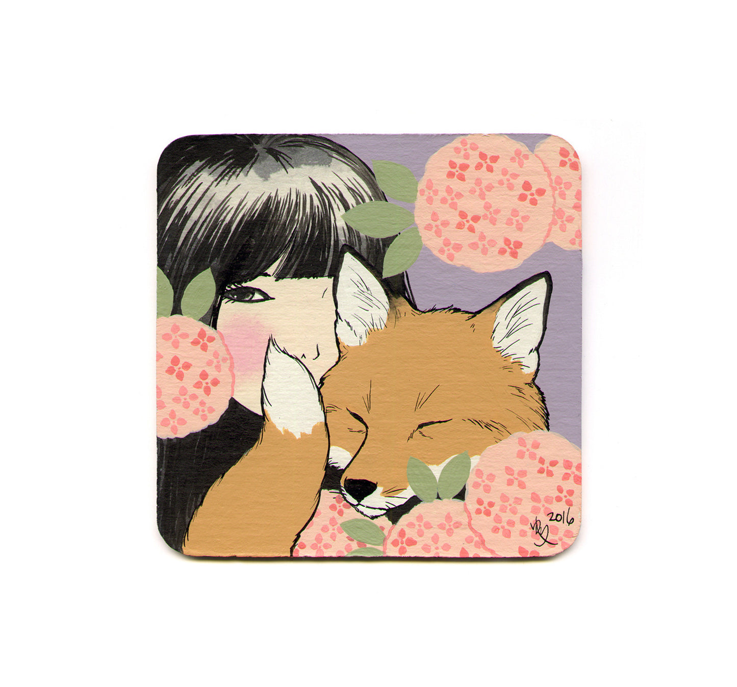 S1 Yumiko Kayukawa - Ajisai (Hydrangea) Coaster