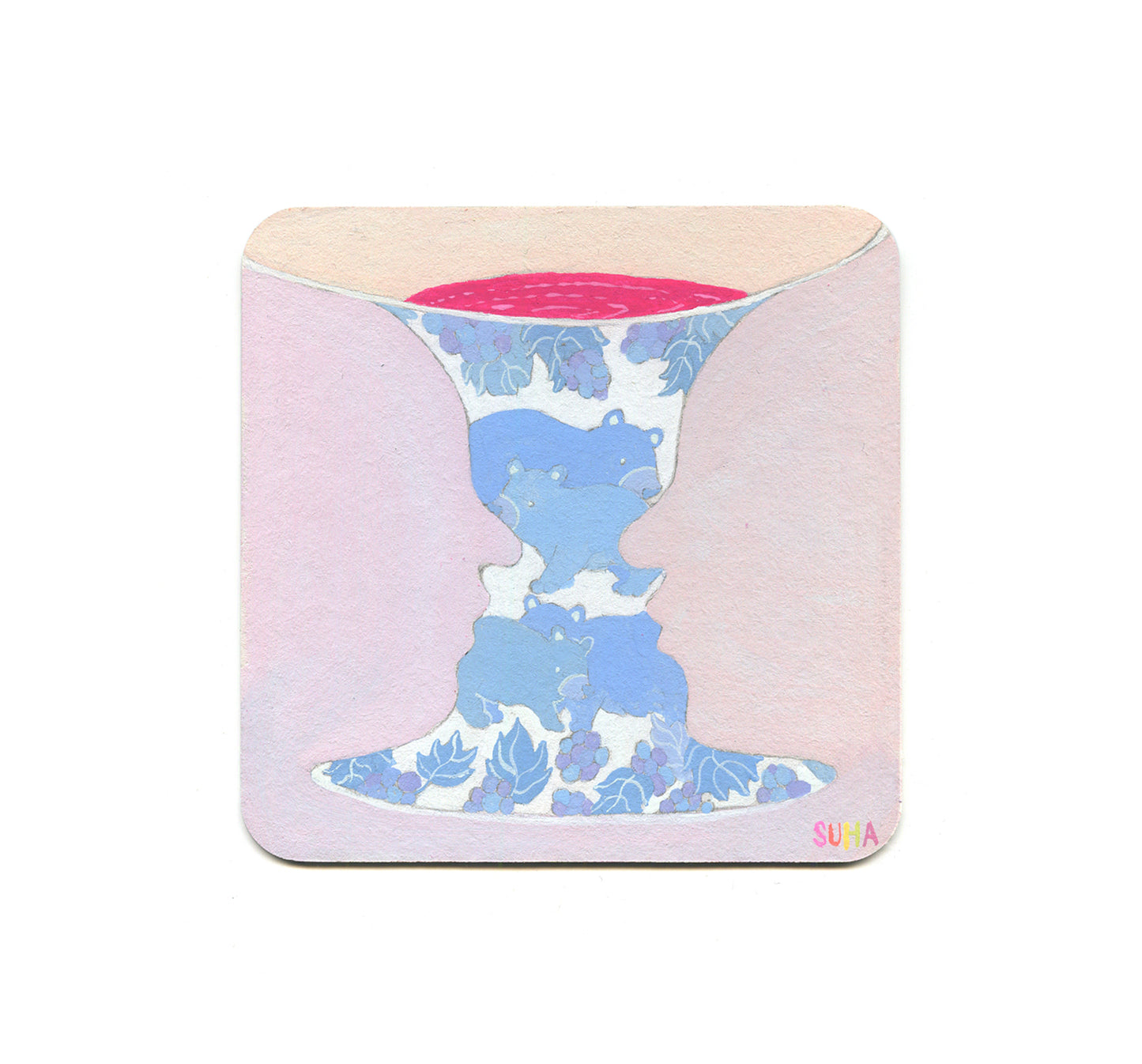 S2 Amy Kuttab - Cobalt Blues 1 Coaster