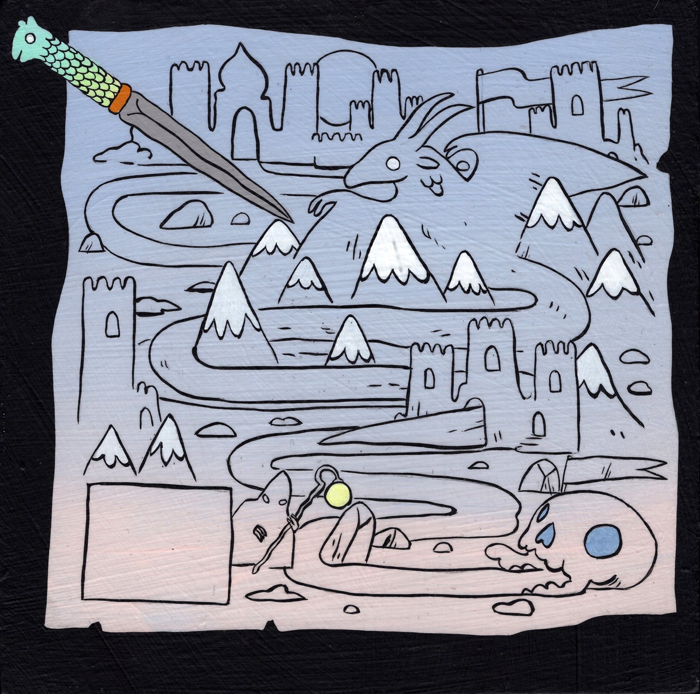 Deth P. Sun - Dragon on Map