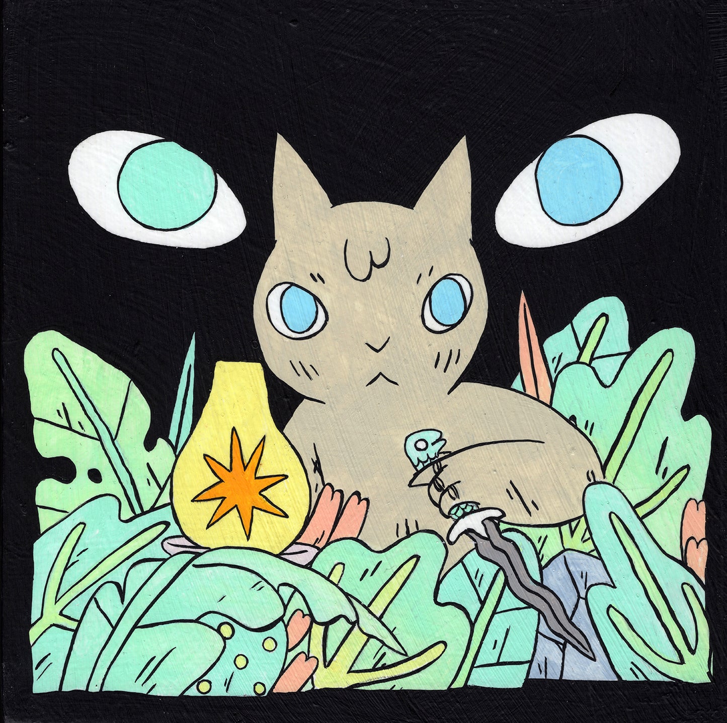 Deth P. Sun - Eyes Behind Cat in Jungle