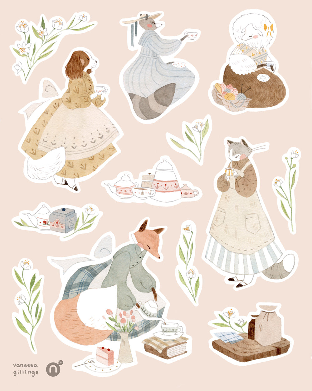 ヴァネッサ・ギリングス - ステッカーシート