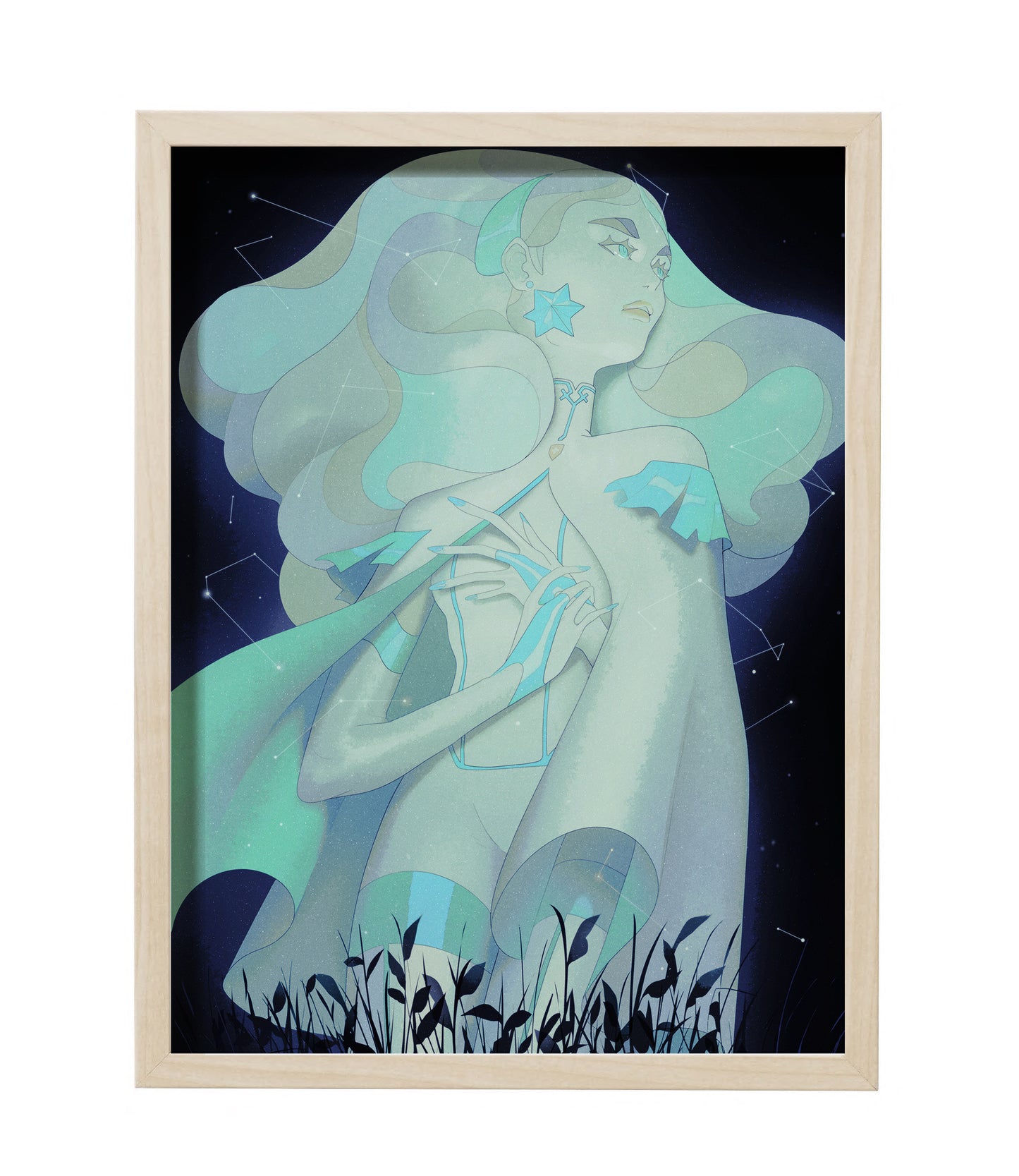 Perry Dixon Maple - Meadow At Dusk Framed Print