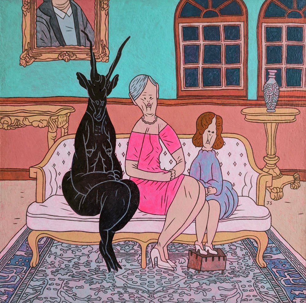 Jesse Simpson- Family portrait with Satan