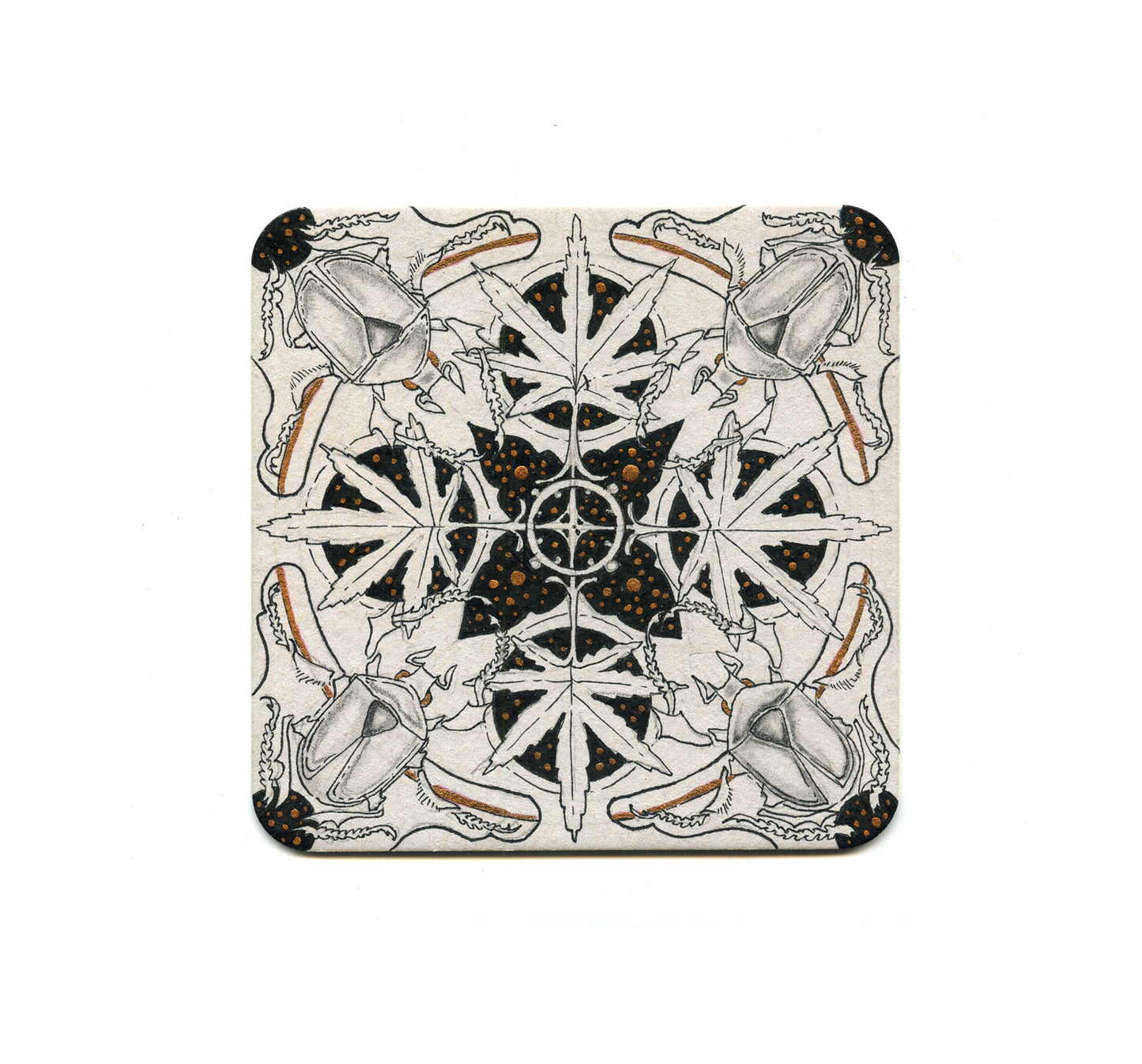 S2 Helen Mask - Midnight Maple Coaster