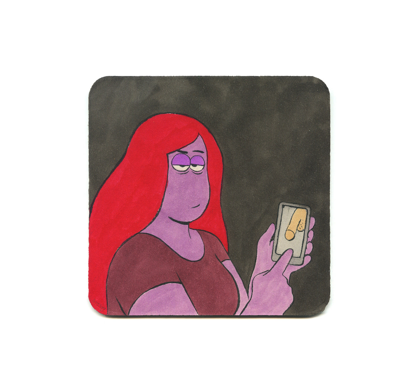 S2 Miranda Tacchia - When you start showing the bouncer your favorite dick pics and telling him the nicknames for each one Coaster