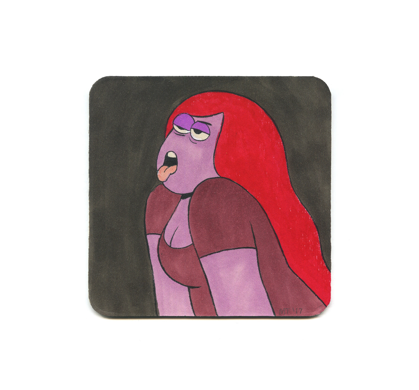 S2 Miranda Tacchia - When you want extra cherries and you ask the bartender to put them directly in your mouth Coaster