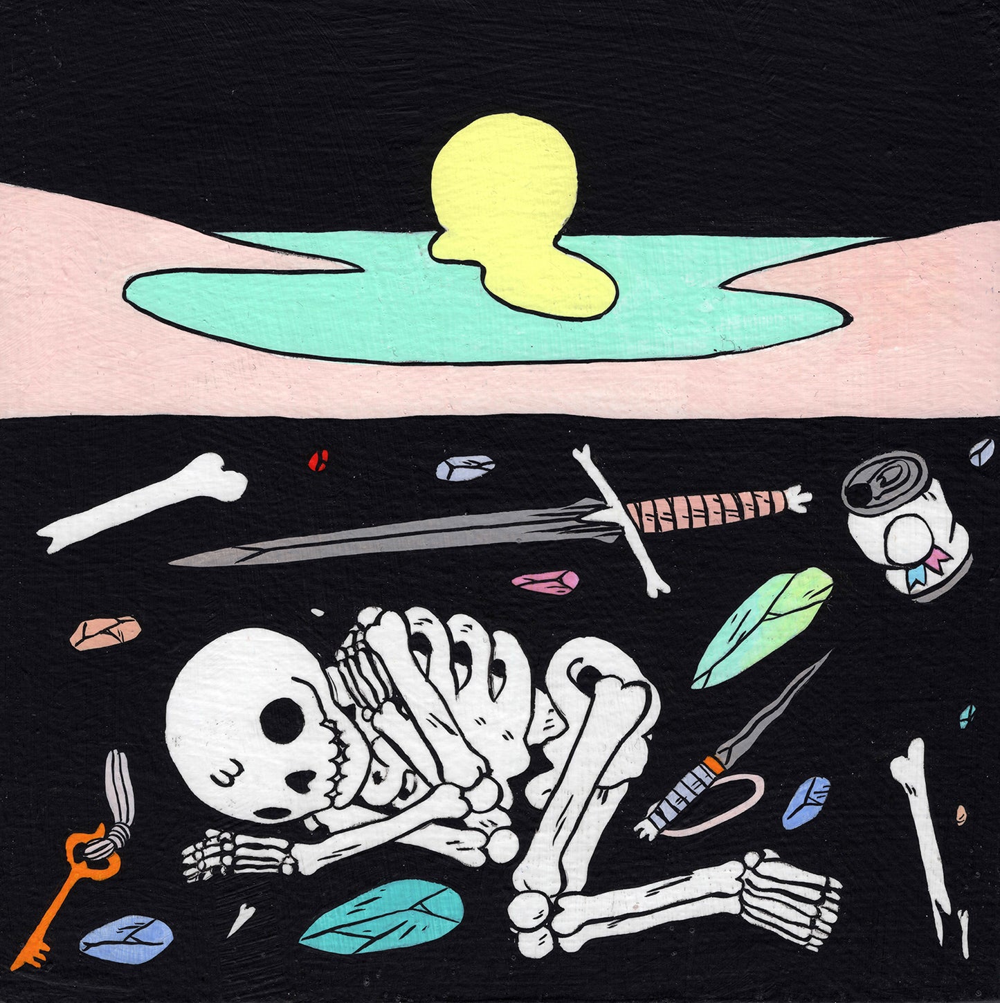 Deth P. Sun - Moon Rise - Skeleton in Ground