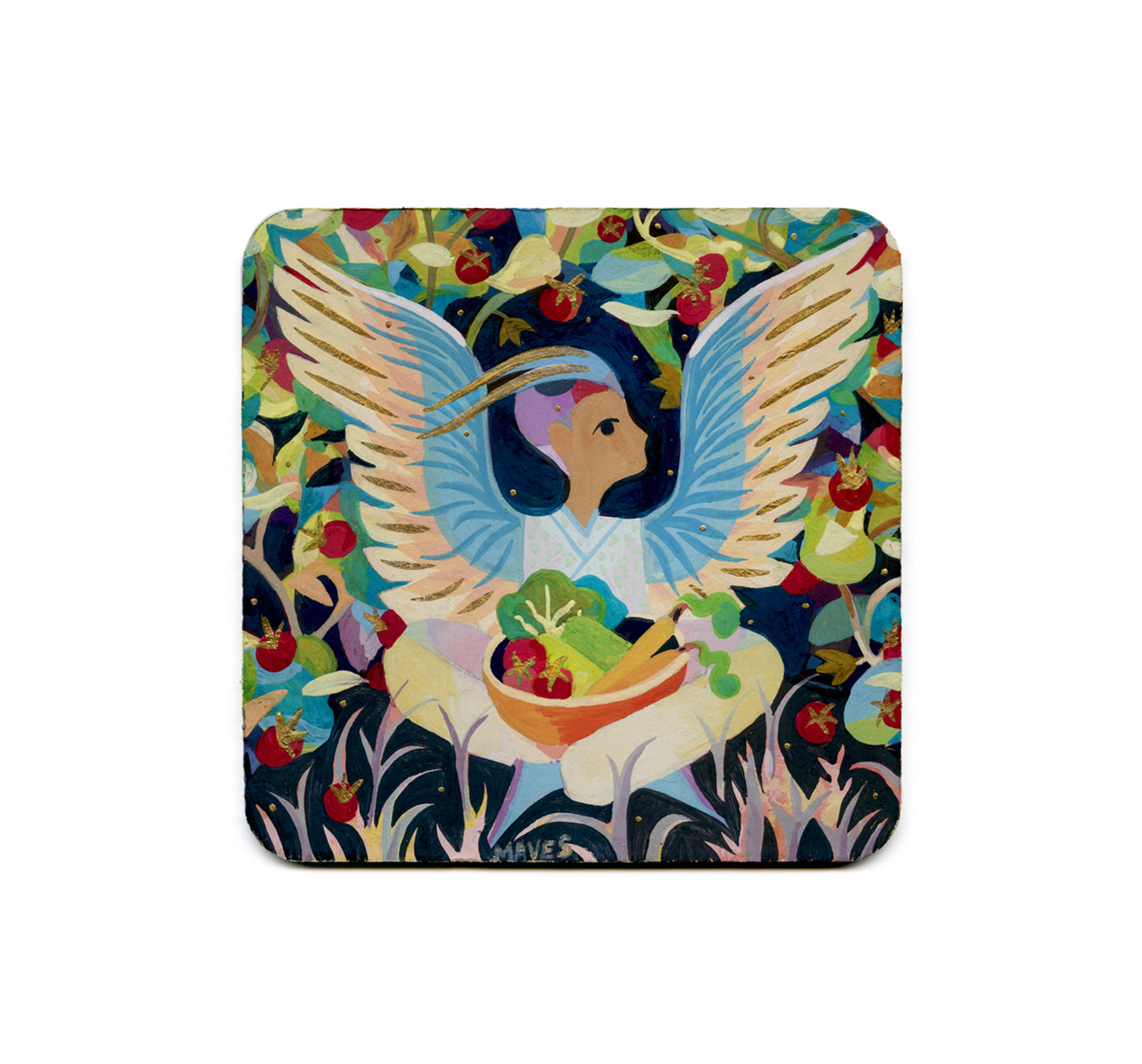 S2 Rachel Maves - The Heron Boy Coaster