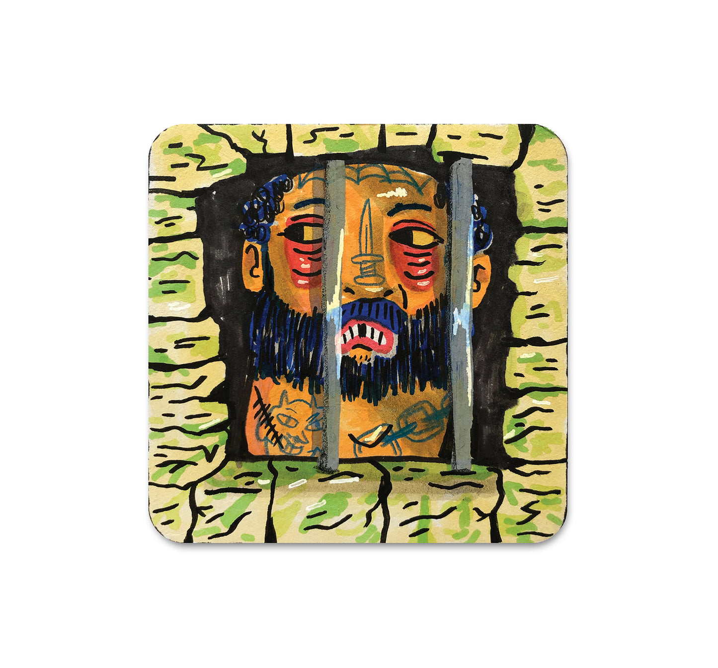 S4 チーティン・スネーク - コースター 2 枚