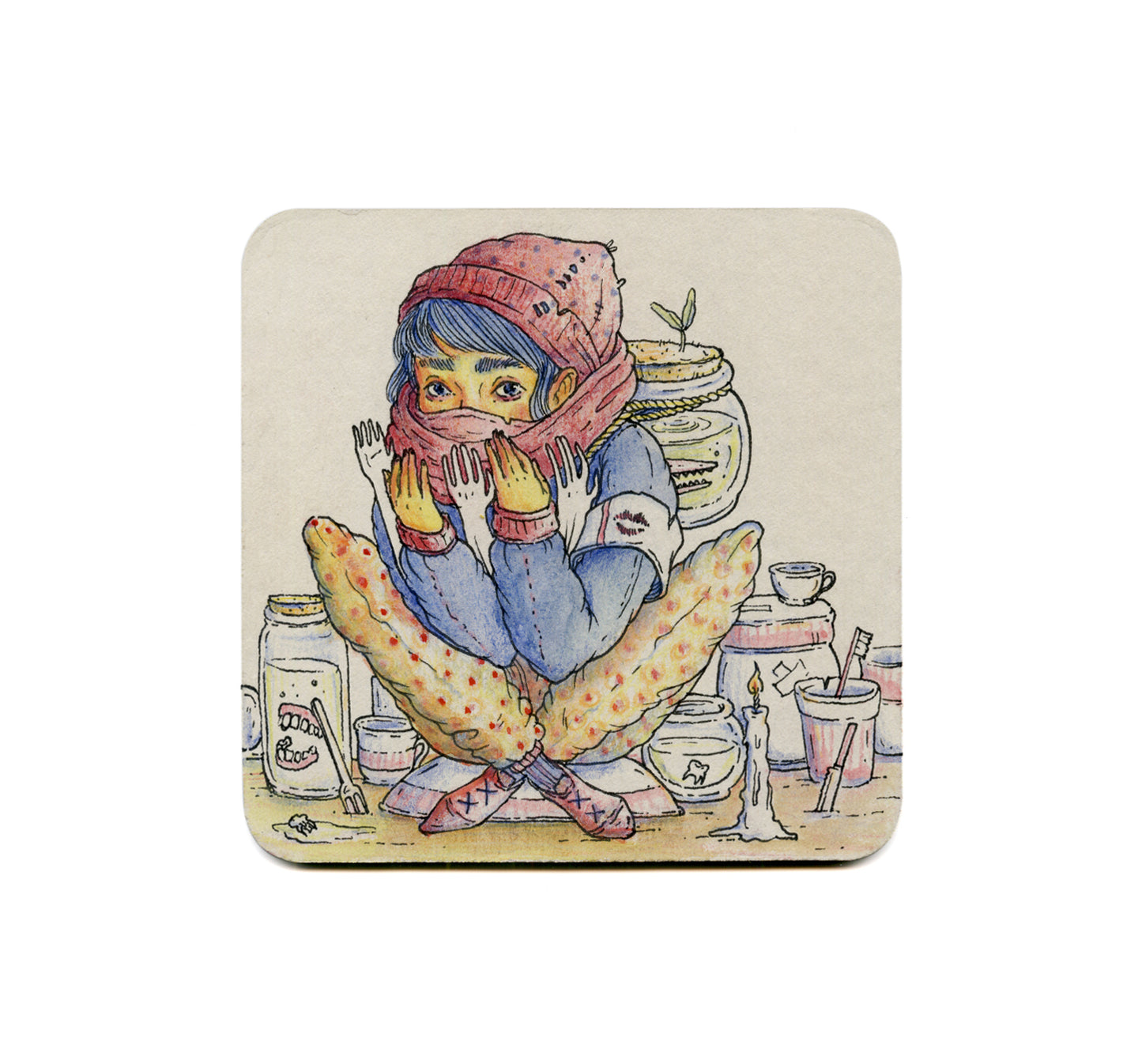 S2 Shinyeon Moon - Speak No Evil Coaster