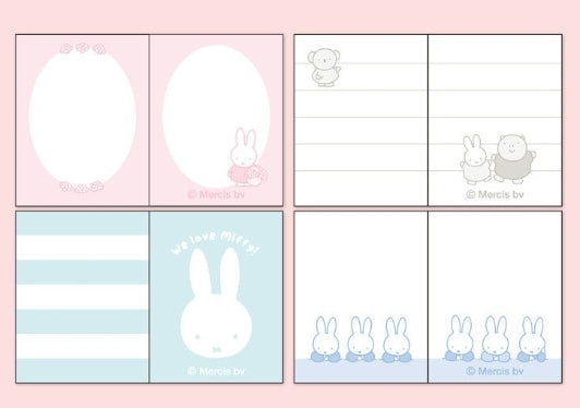 Miffy Mini Notebooks (white & pink)