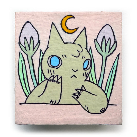 Deth Sun - Cat with Flowers