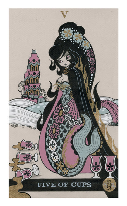 Junko Mizuno - Five Of Cups: Tura The Mermaid
