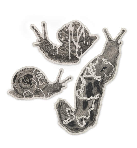 Teagan White - Gastropods 3pc Sticker Set