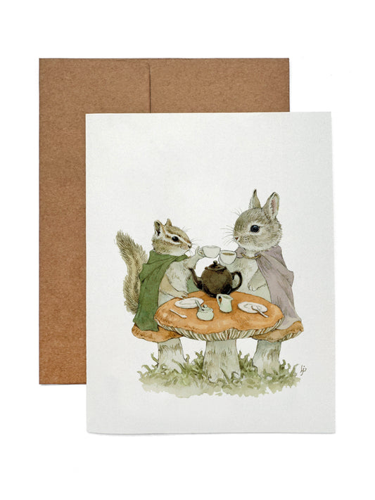 Lily Seika Jones - Toasts on Toadstools Greeting Card